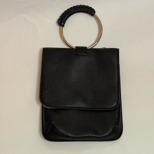 Elegant Black Leather Handbag